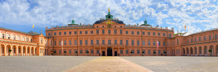 Exterior of the Palace Rastatt, Germany - obrazy, fototapety, plakaty