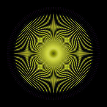 Number 168 in the form of a star with one hundred and sixty-eight rays