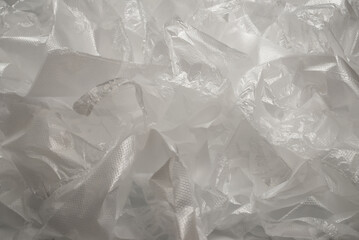 Plastic wihite background. Top view.