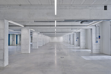 large empty modern interior space