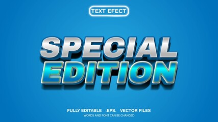 Obraz premium 3d editable text effect special edition theme premium vector