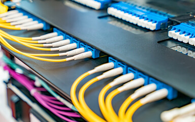 Fiber optic cable connect to communication Distribution point