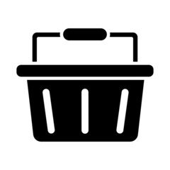 Basket flat vector icon. Buy flat vector icon. Market flat vector icon.