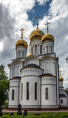 Fototapeta na wymiar St. Nicolas orthodox cathedral. St Nicolas monastery, city of Pereslavl Zalessky, Russia