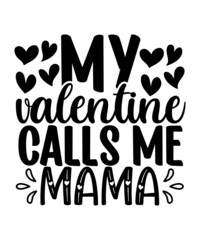 Happy Valentine's Day T-Shirt, Valentines Day SVG Bundle, Valentine's Day Shirt, Love Shirt, Happy Valentine Shirt Print Template, Heart Sign Vector, Cute Heart Vector, Typography Shirt Design