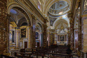 Fototapeta premium The church of S. Antonio dei Portoghesi in the Campo Marzio district of Rome