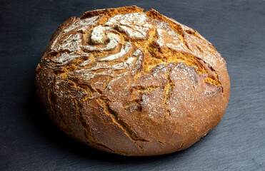 artisan handmade close up bauernbrot bun sourdough bread