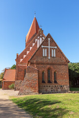 Fototapeta na wymiar Außenansicht der St.-Johannes-Kirche im Ostseebad Rerik, Mecklenburg-Vorpommern
