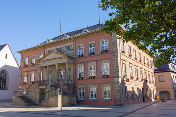Fototapeta na wymiar Das Detmolder Rathaus (Neues Rathaus), Nordrhein-Westfalen