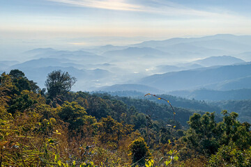 Mountains in the western part of Thailand