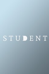 Word STUDENT on abstract wall background.