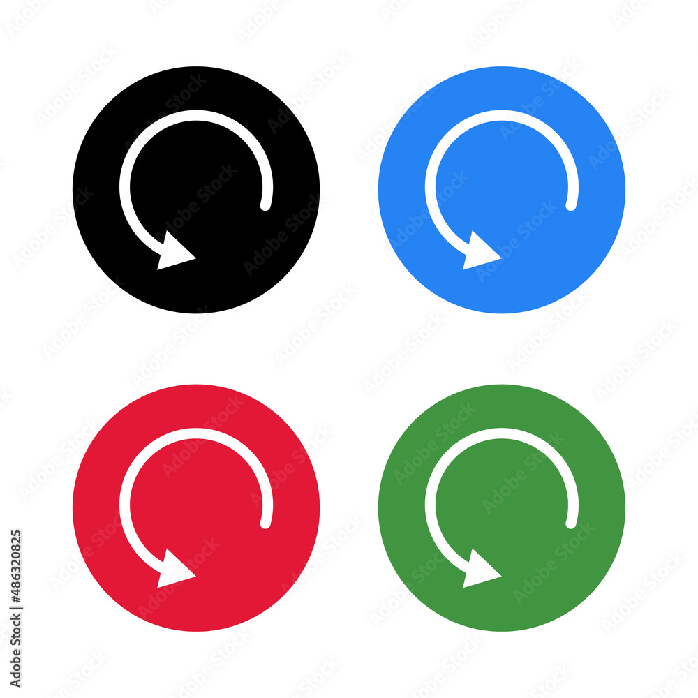 Poster recycled icon set. reload and refresh. editable vectors.