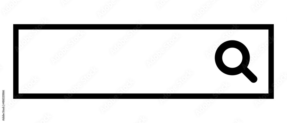 Poster a simple search box. web search. editable vectors.