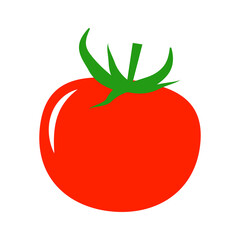 Fresh tomato icon. Fresh vegetables. Vector.