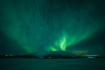 aurora boreal northern lights winter lapland