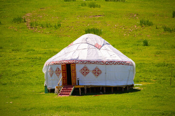 Yurt. National ancient house of the peoples of Kazakhstan and Asian countries. National Housing....