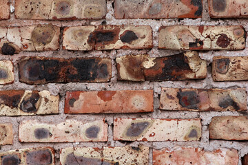 old aged burnt brick wall texture background wallpaper