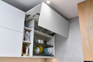 Photo of a beautiful and stylish wooden kitchen 