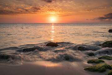  Sunset at the beach Views around the Caribbean island of Curacao