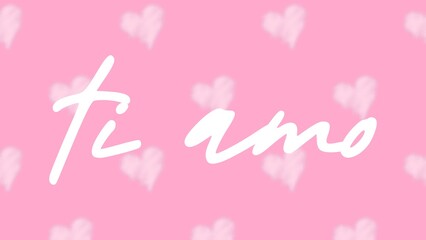 Valentine's day gift cart with for ti amo text. Love related items. Home decoration printable.