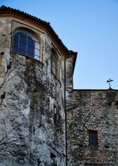 Fototapeta na wymiar Foto del famoso castello di Mornese (AL) scattate dal centro storico.