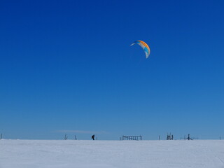 Snowkite et rando au col des Supeyres