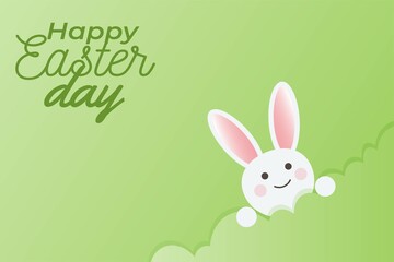Easter rabbit, easter Bunny. Vector illustration.