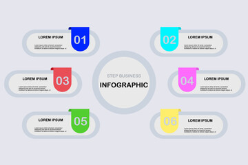 step business infographics
