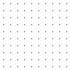 Square seamless background pattern from black solo bobsleigh symbols are different sizes and opacity. The pattern is evenly filled. Vector illustration on white background