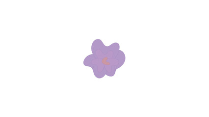 minimalist purple tropical flower 