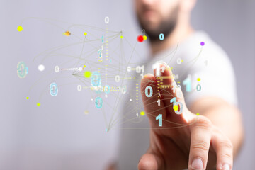 Technology background. Big data concept