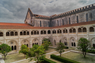 Fototapeta na wymiar The Alcobaca Monastery Mosteiro de Santa Maria de Alcobaca in Alcobasa. Portugal.