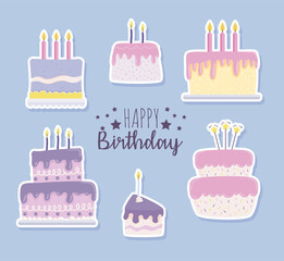 happy birthday delicious cakes