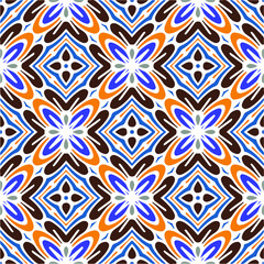 Obraz premium Seamless repeatable abstract pattern background.Perfect for fashion, textile design, cute themed fabric, on wall paper, wrapping paper, fabrics and home decor.