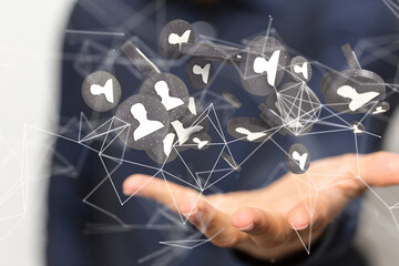 organization chart team concept networking