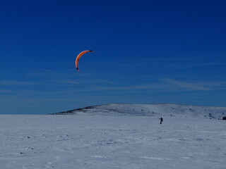 Snowkite et rando au col des Supeyres