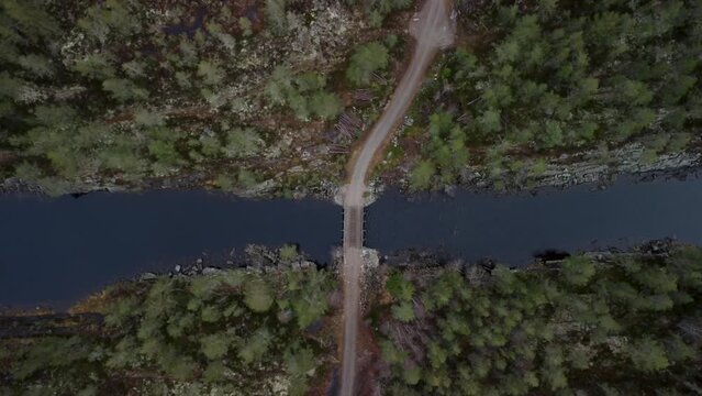Going Down Bridge Lake Holkae Holmevatn 4K 30fps