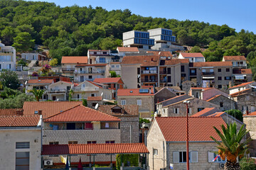 Vis, Croatia- september 3 2021 : picturesque old city