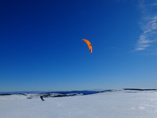 Snowkite et rando au col des Supeyres