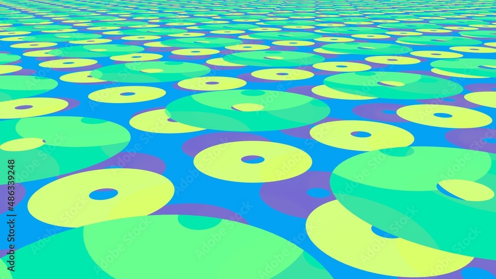 Poster abstract pattern of primitive shapes. screensaver.