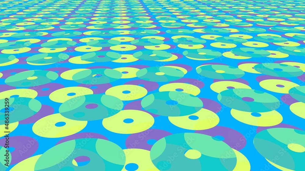 Poster abstract pattern of circular patterns.