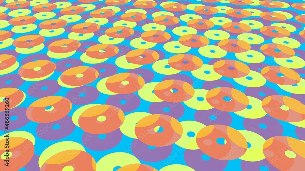 Poster seamless pattern with circles