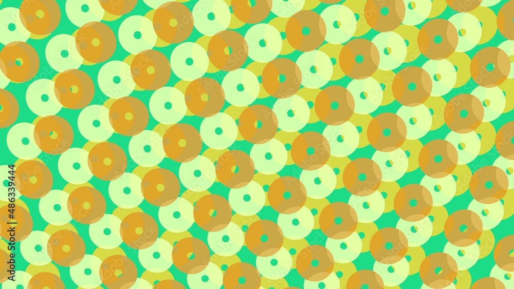 Poster abstract pattern of circular patterns.