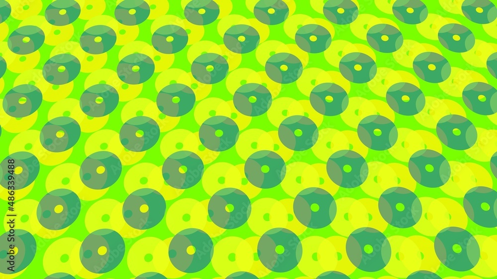 Poster abstract pattern from discs.