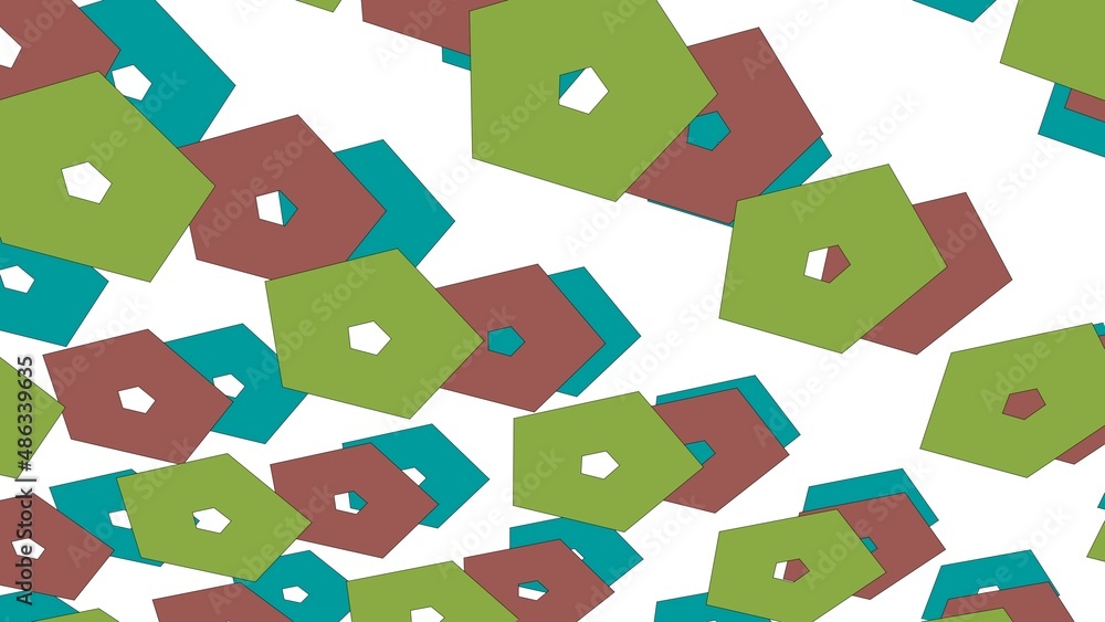 Poster abstract background of colored petigons. pattern.