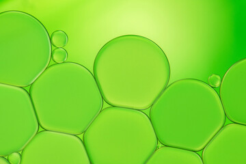 beautiful and bright microphones in a green shade