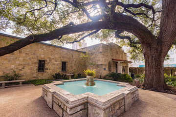 Sunny view of The Alamo