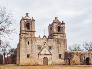 Overcast view of the Mission Concepcion