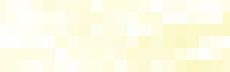Abstract white and yellow square mosaic banner background. Vector illustration.