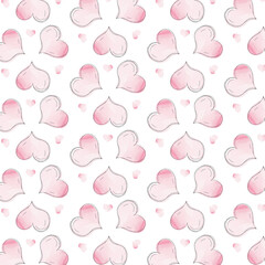 happy valentine's day. Cute heart pattern background image
